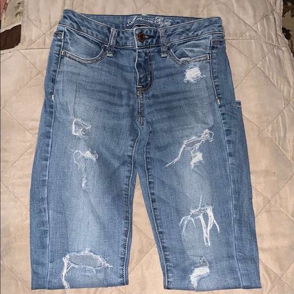 American Eagle Distressed Jegging Jeans - Picture 3 of 6